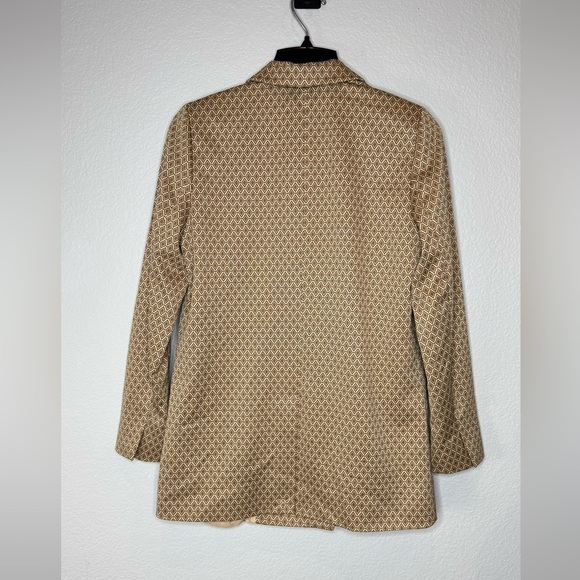 Esqualo Blazer Abstract Print Jacket Women's Size Medium Retro Office - Picture 5 of 9